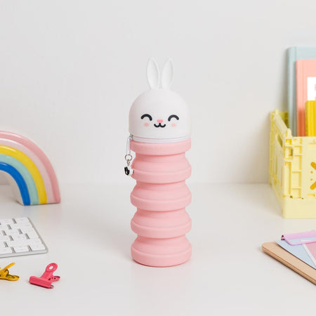 Estojo extensível de silicone - Coelho - Mr. Wonderful - Papelaria Encantada