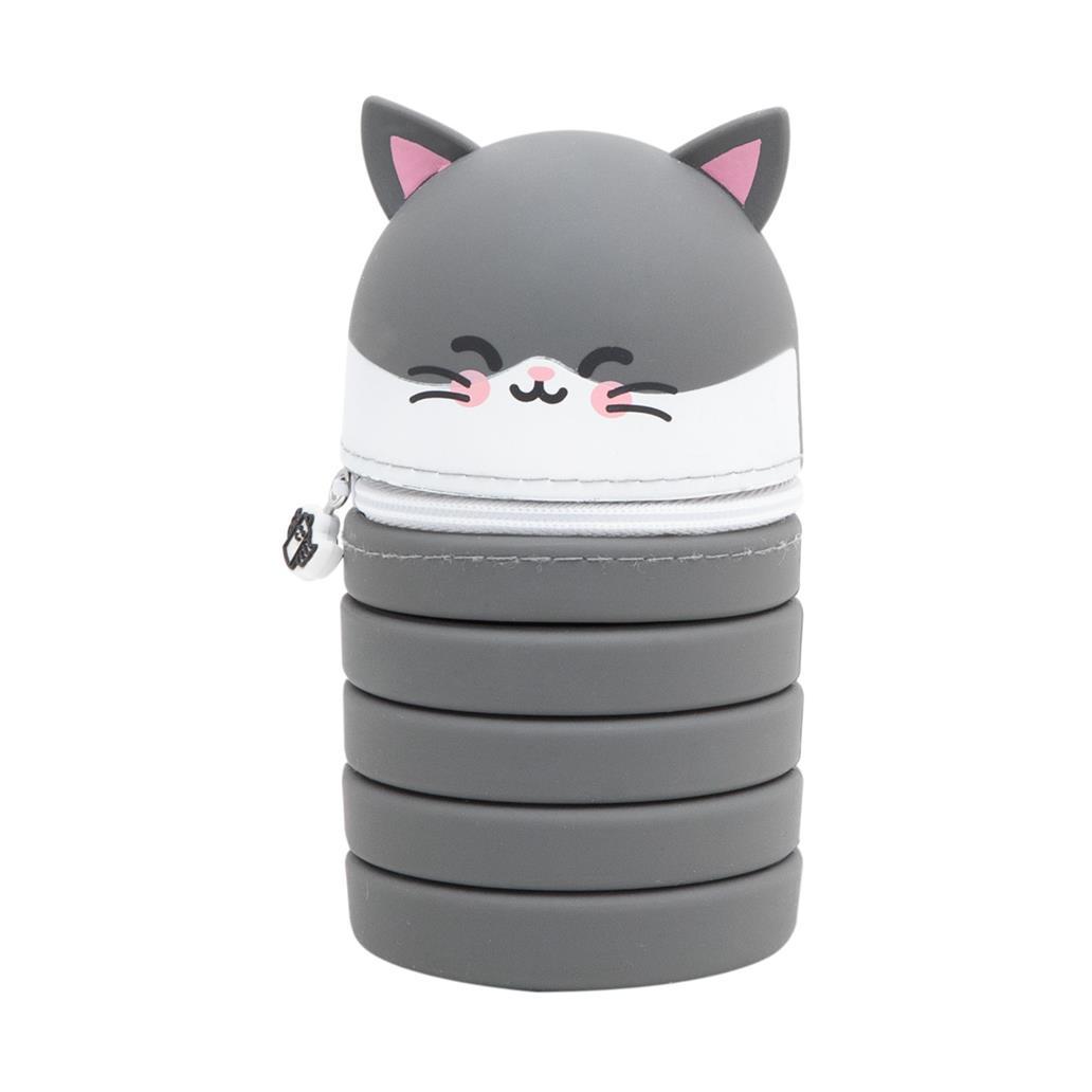 Estojo extensível de Silicone - Gato - Mr. Wonderful - Papelaria Encantada