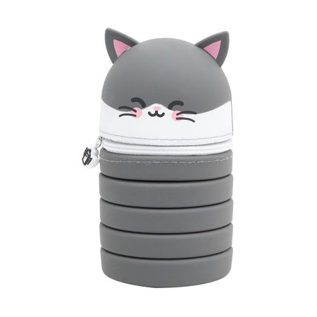 Estojo extensível de Silicone - Gato - Mr. Wonderful - Papelaria Encantada