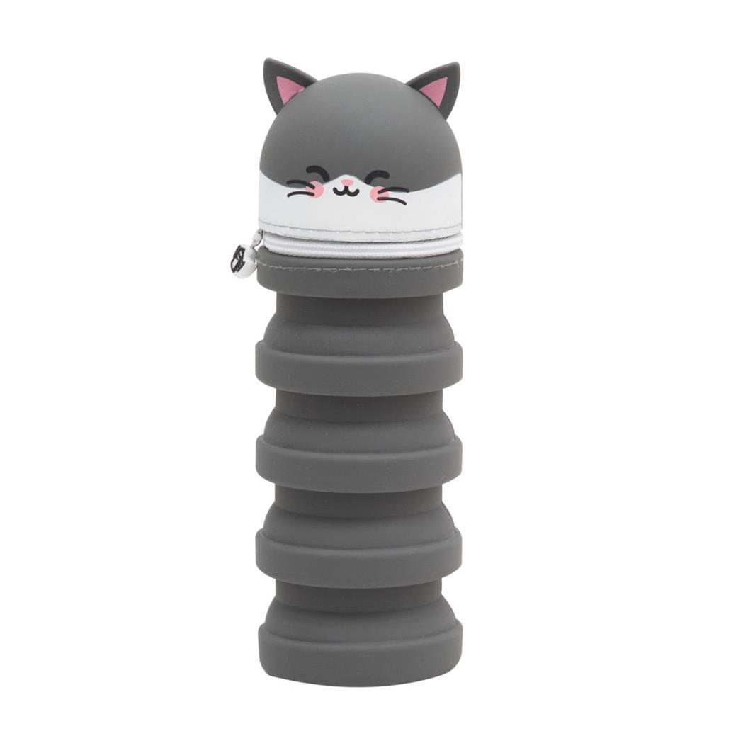 Estojo extensível de Silicone - Gato - Mr. Wonderful - Papelaria Encantada