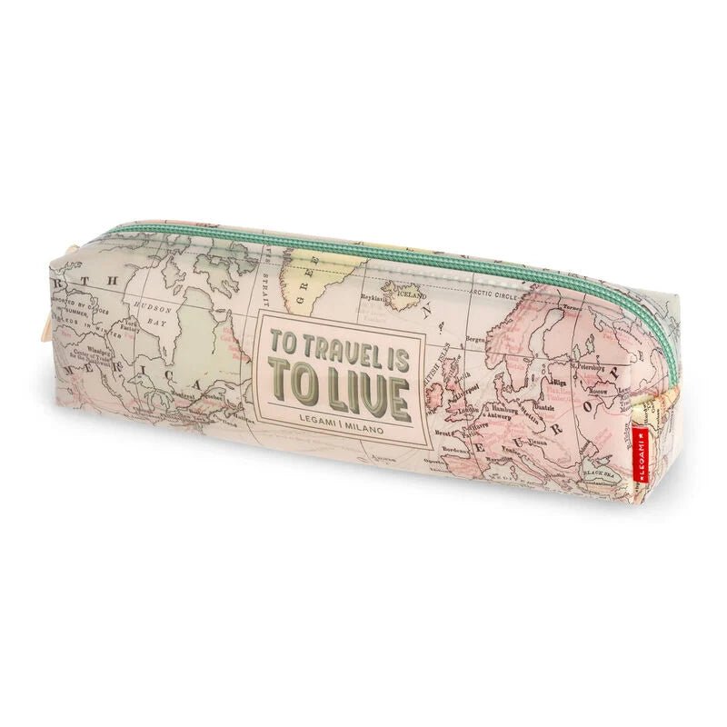 Estojo Legami transparente Travel - Papelaria Encantada