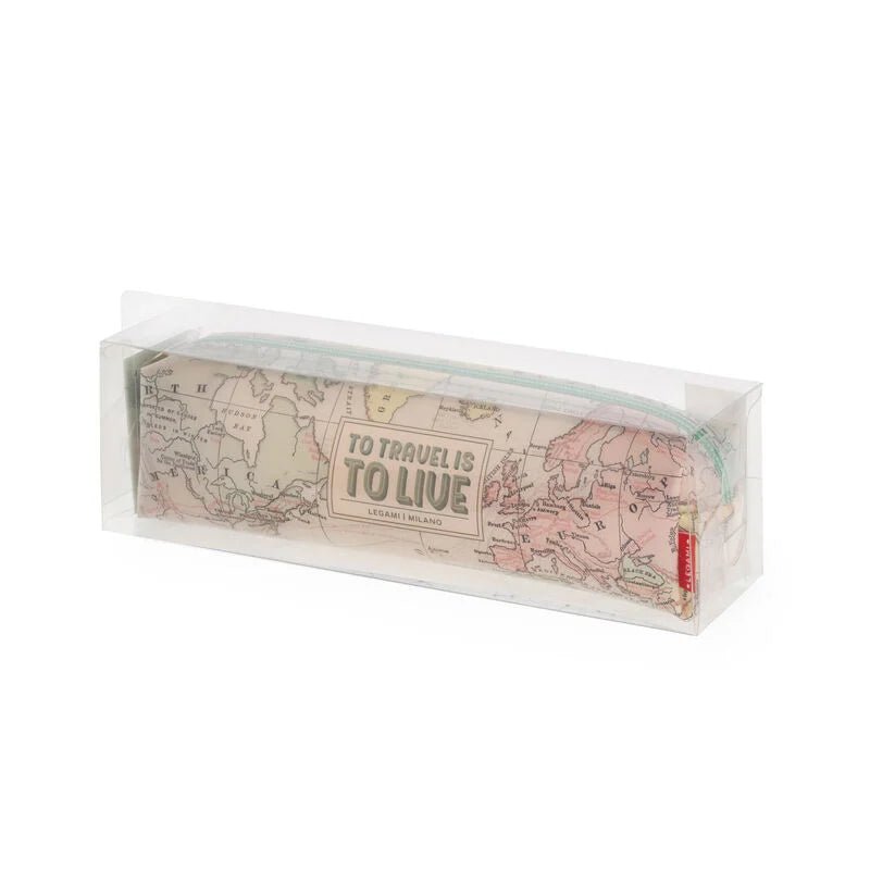 Estojo Legami transparente Travel - Papelaria Encantada