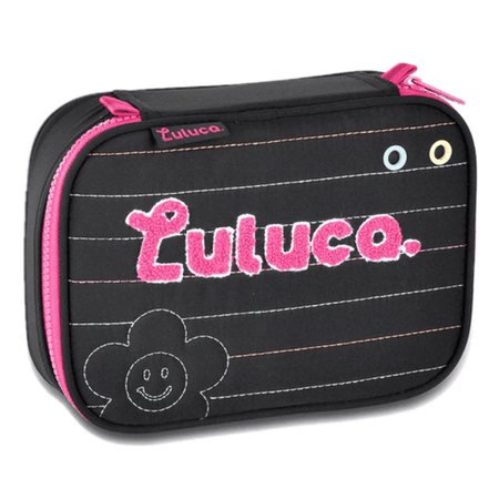Estojo Luluca Preto - Papelaria Encantada