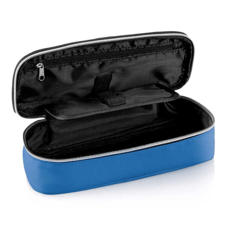 Estojo Oval Azul - Papelaria Encantada