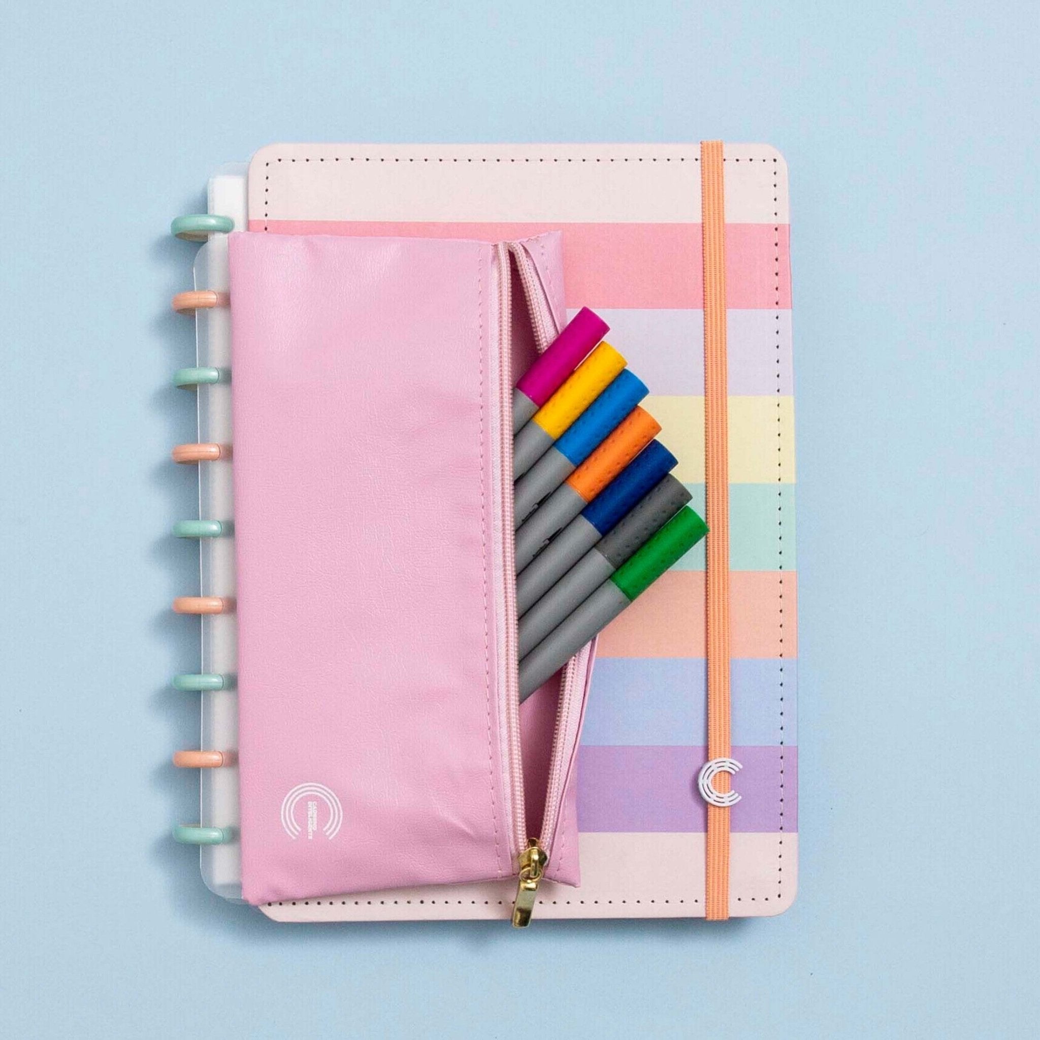 Estojo para caderno inteligente Rosa - Papelaria Encantada