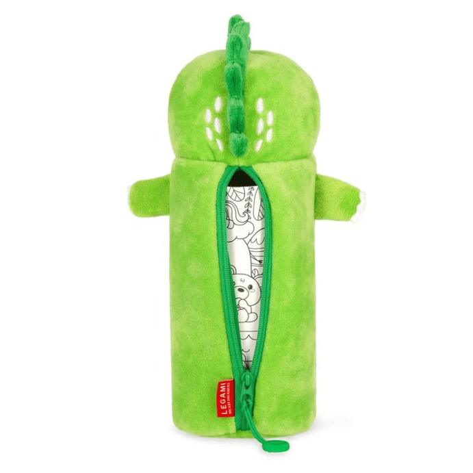 Estojo para lápis - super macio Dino de pelucia Legami - Papelaria Encantada