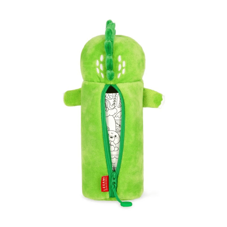 Estojo para lápis - super macio Dino de pelucia Legami - Papelaria Encantada