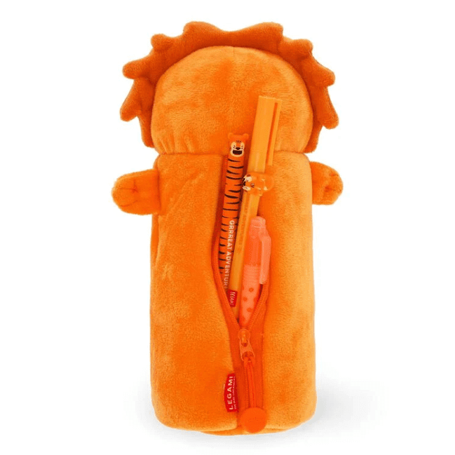 Estojo para lápis - super macio Leão de pelucia Legami - Papelaria Encantada