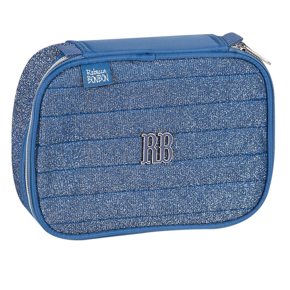 Estojo Rebecca bonbon 22cm Azul Brilhante - Papelaria Encantada