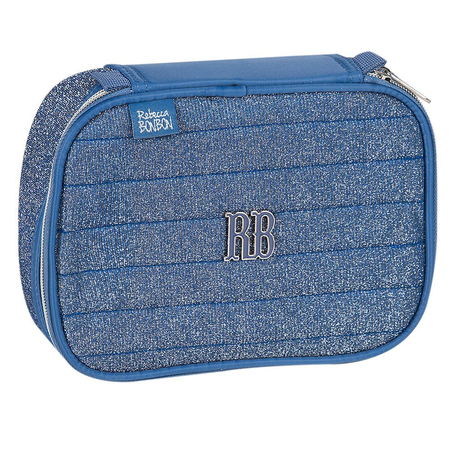 Estojo Rebecca bonbon 22cm Azul Brilhante - Papelaria Encantada