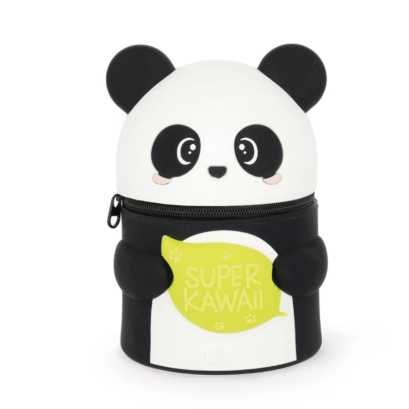 Estojo Super Kawaii 2 - in - 1 Silicone Panda Legami - Papelaria Encantada