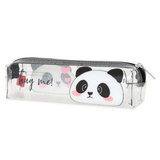 Estojo transparente legami Panda - Papelaria Encantada