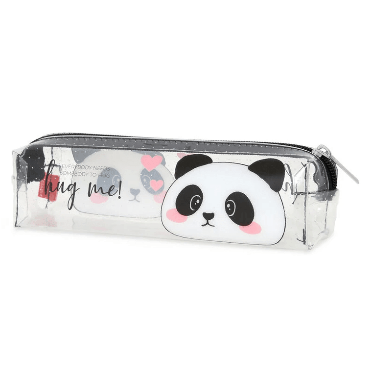 Estojo transparente legami Panda - Papelaria Encantada