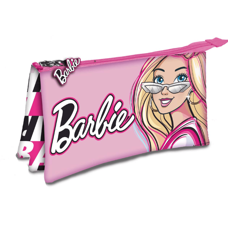 Estojo Triplo Barbie Fashion - Papelaria Encantada