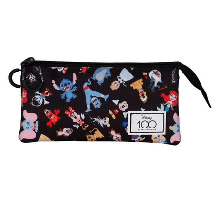 Estojo triplo Disney 100 anos - Papelaria Encantada