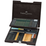Estojo de Madeira Faber-Castell Pitt Monochrome – Desenho Artístico