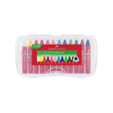 Lápis de cera Faber-Castell Jumbo triangular 12 cores em caixa