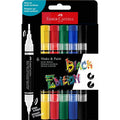 Marcadores acrílicos Faber-Castell Black Edition Shake & Paint 6 cores clássicas