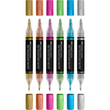 Marcadores acrílicos Faber-Castell Black Edition Shake & Paint 6 cores metálicas