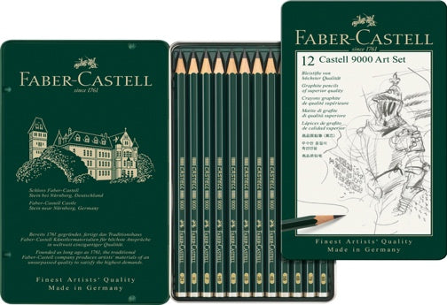 Castell 9000 — conjuntos de lápis de grafite Faber-Castell