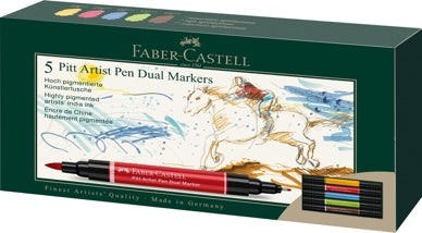 Pitt Artist Pen — conjuntos de marcadores de ponta dupla Faber-Castell