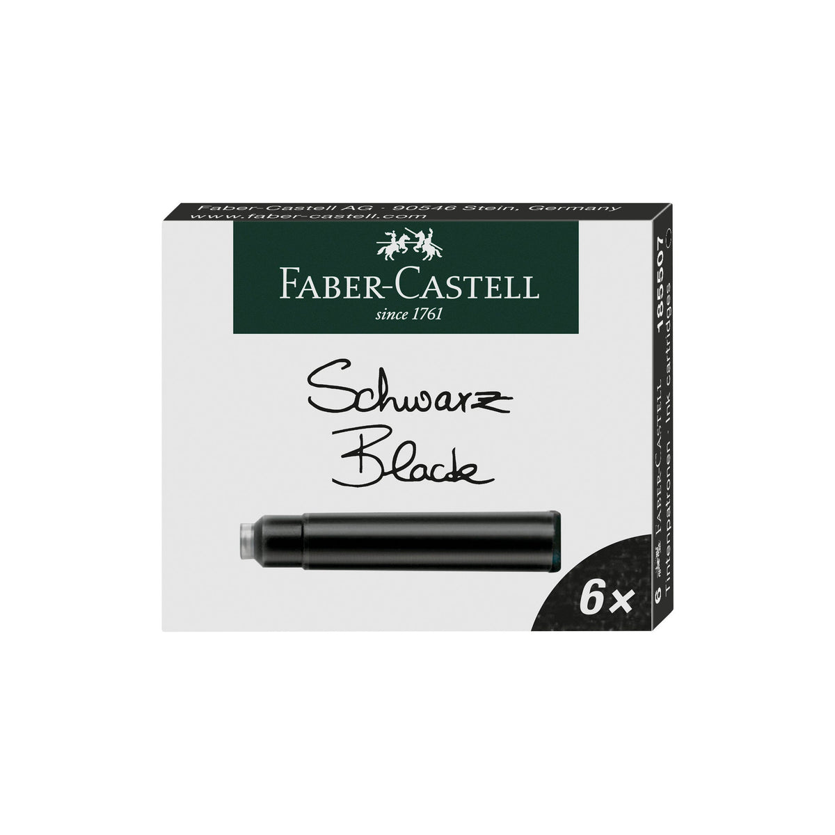 Cartuchos de tinta - 6 unidades Faber-Castell - Preto