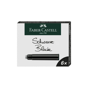 Cartuchos de tinta - 6 unidades Faber-Castell - Preto