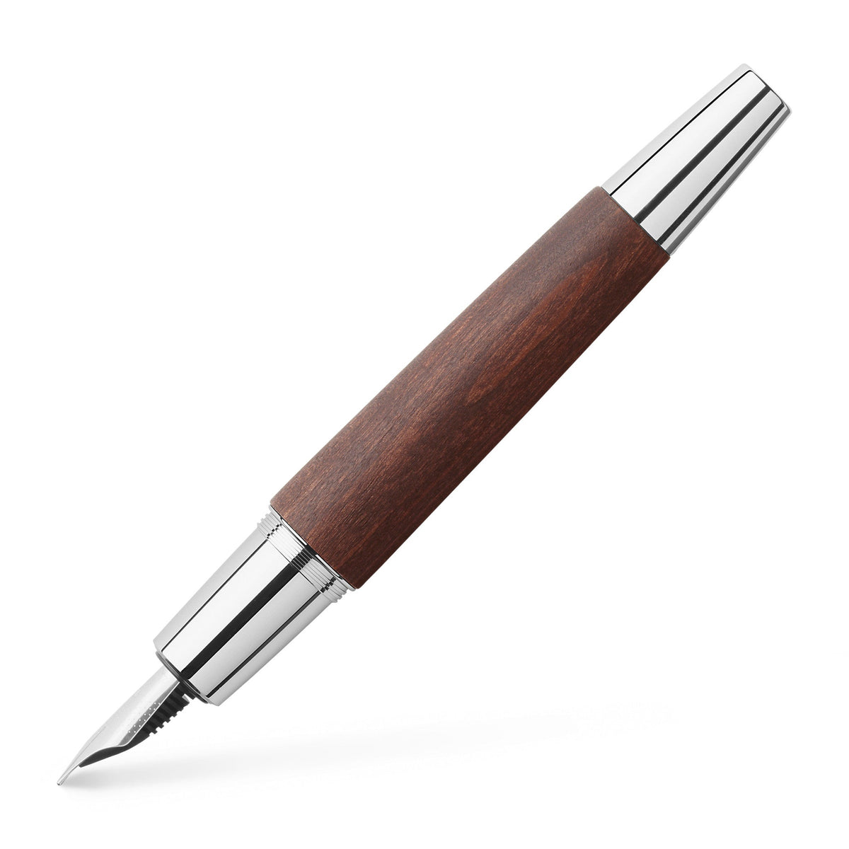 Caneta de aparo Faber-Castell e-motion - Madeira de pereira castanha escura