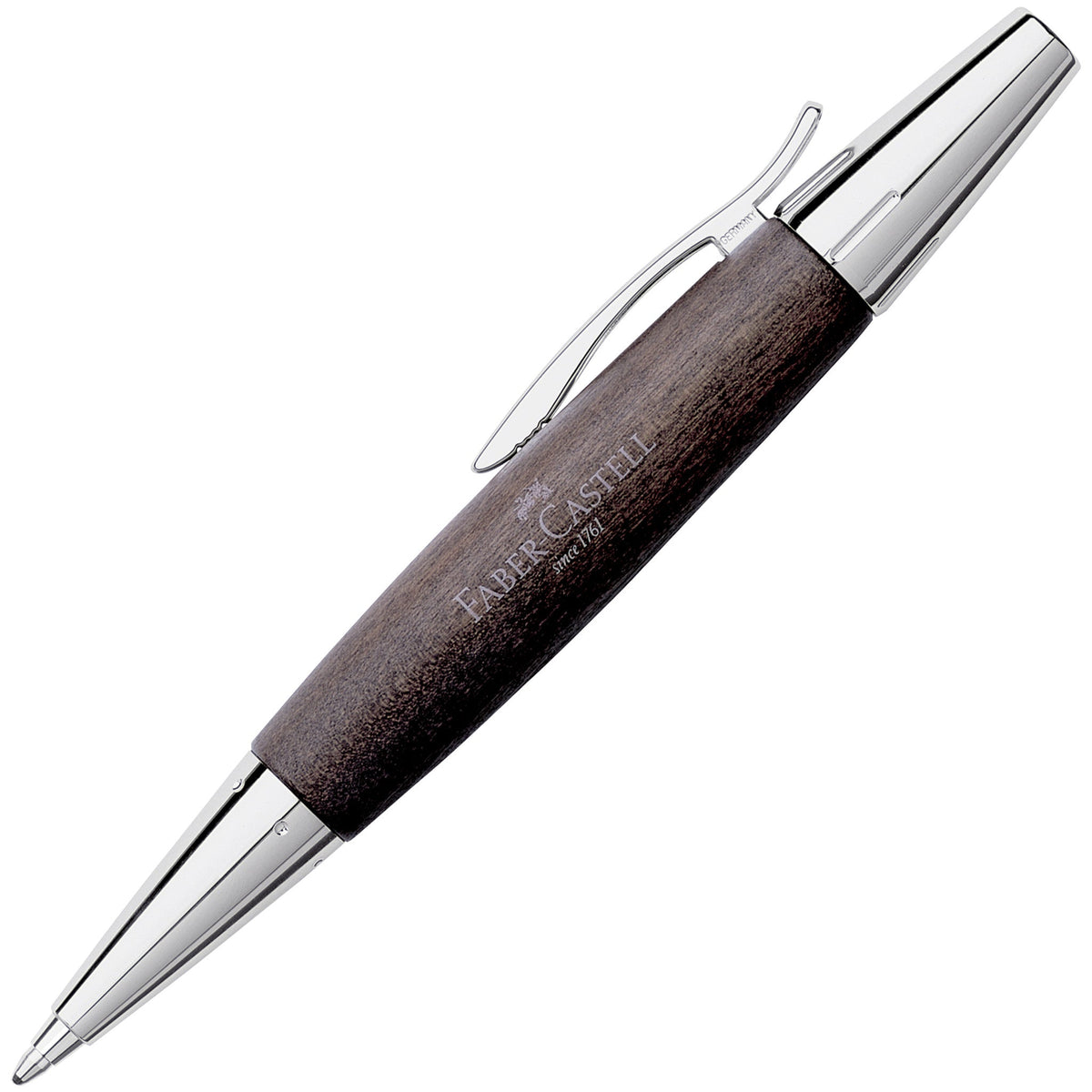 Esferográfica Faber-Castell e-motion - Madeira de pereira preta