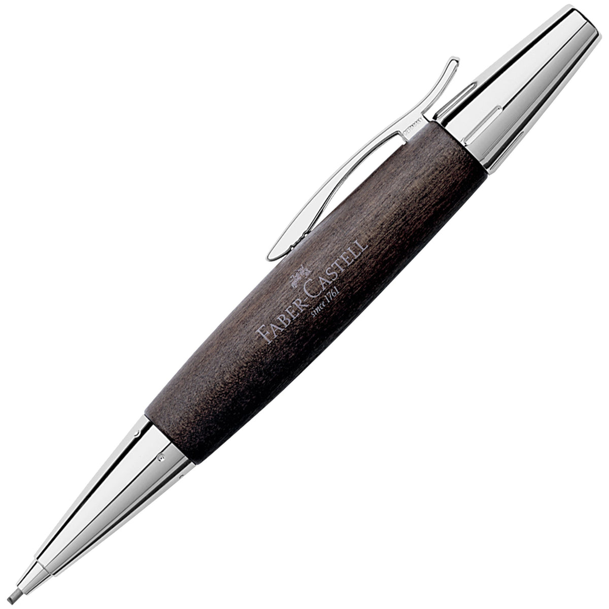 Lapiseira Faber-Castell e-motion 1,4 mm - Madeira de pereira preta
