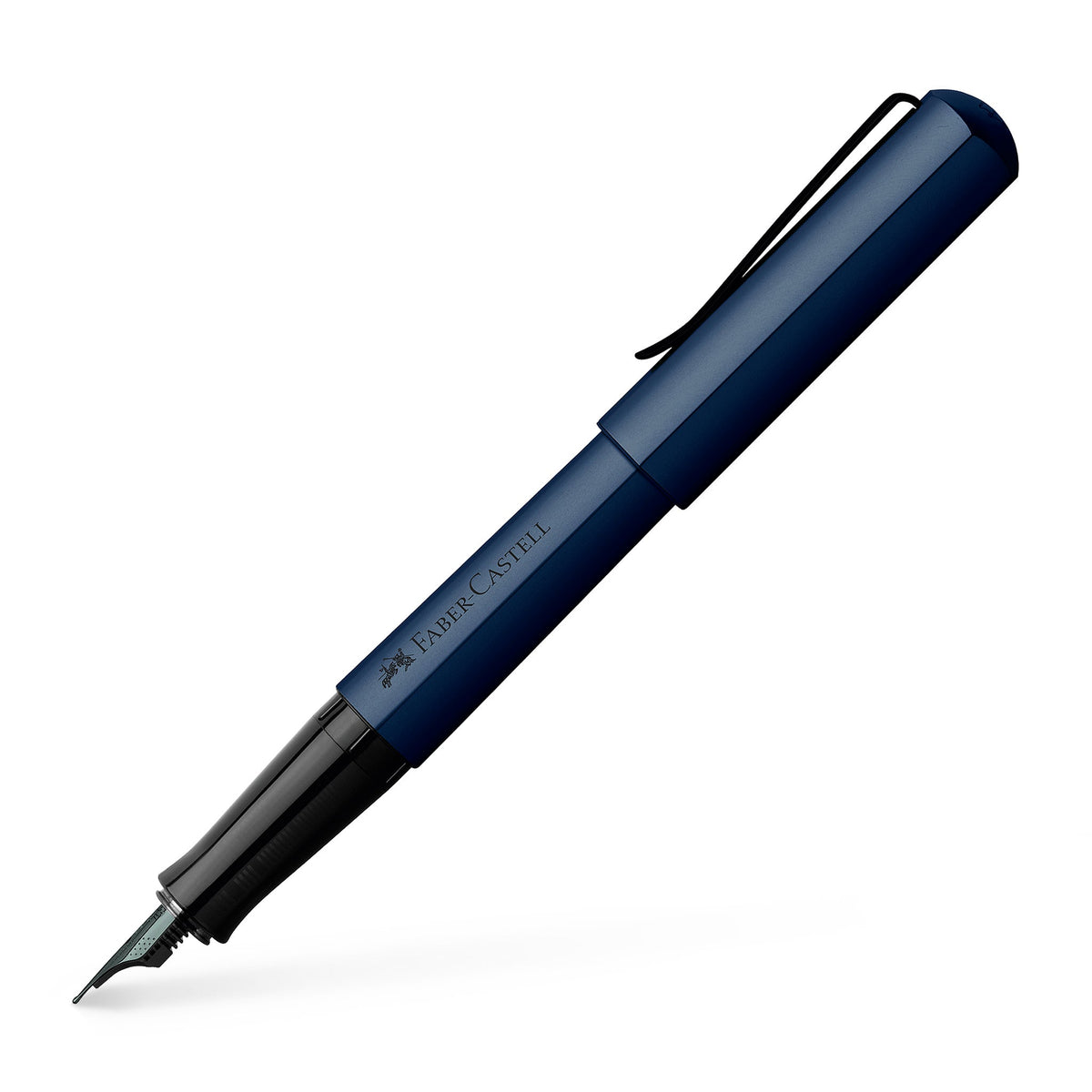 Caneta de aparo Faber-Castell Hexo - Azul mate