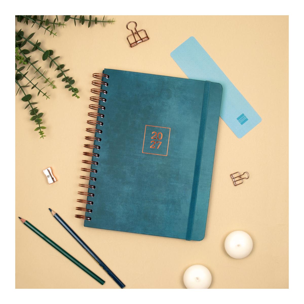 Agenda Finocam Optimal 2027 azul B5 176 × 250 mm