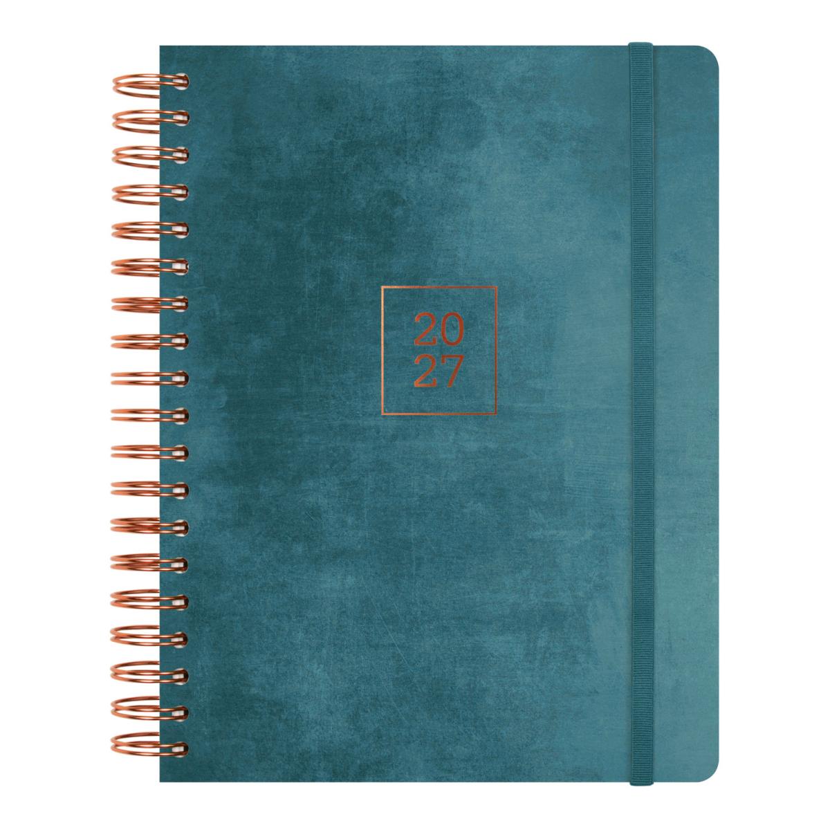 Agenda Finocam Optimal 2027 azul B5 176 × 250 mm — capa