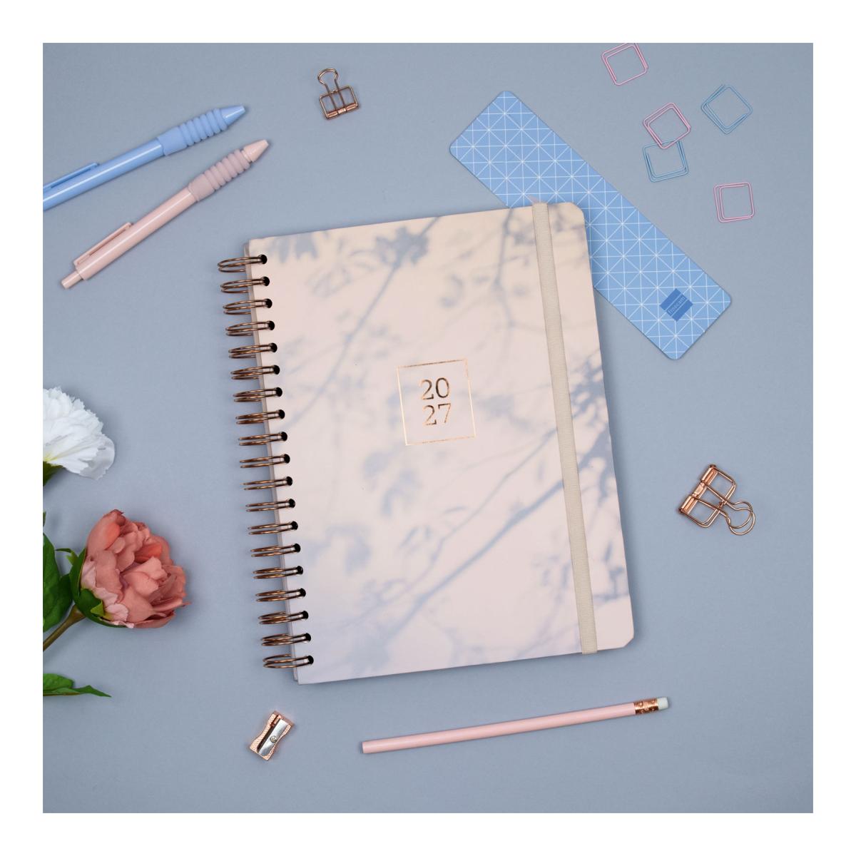 Agenda Finocam Optimal 2027 cinzenta B5 176 × 250 mm — imagem 2