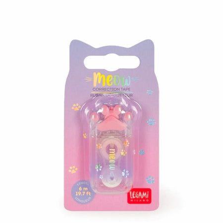 Fita corretora Gato Meow Legami - Papelaria Encantada