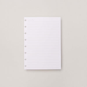 Folhas pautadas brancas A5 90g para Caderno Inteligente - Papelaria Encantada
