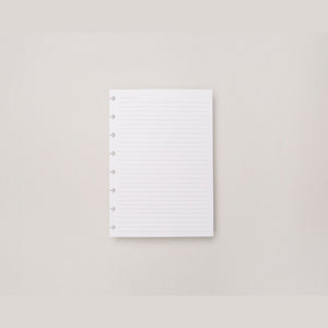 Folhas pautadas brancas A5 90g para Caderno Inteligente - Papelaria Encantada