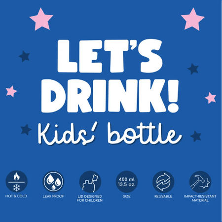 Garrafa Infantil Espaço - Vamos Beber! Legami - Papelaria Encantada