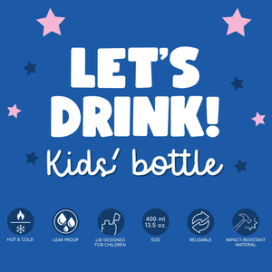 Garrafa Infantil unicórnio - Vamos Beber! Legami - Papelaria Encantada