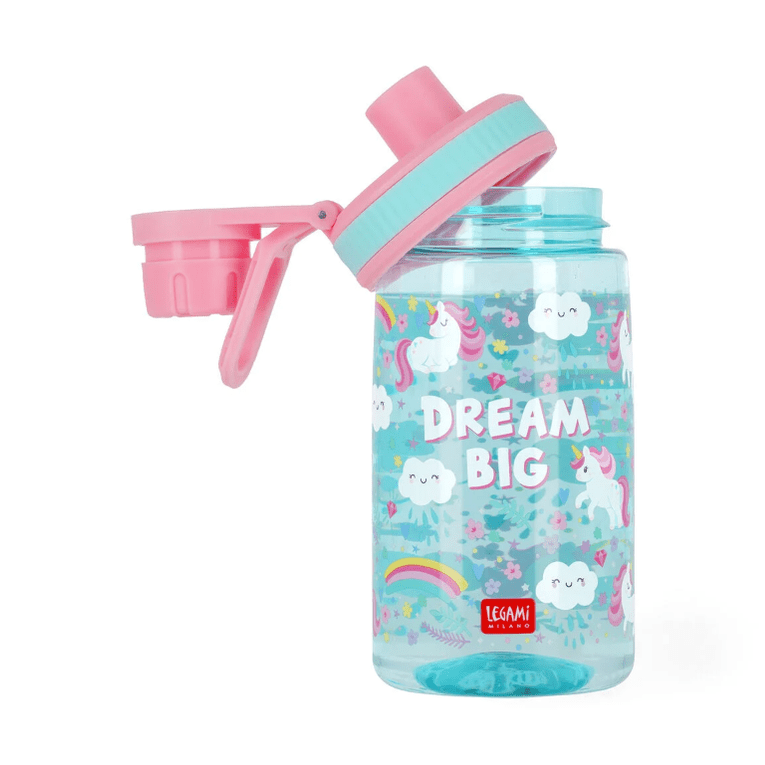 Garrafa Infantil unicórnio - Vamos Beber! Legami - Papelaria Encantada