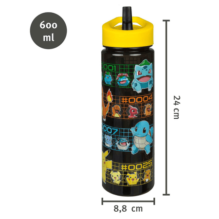 Garrafa Pokemon 600ML - Papelaria Encantada