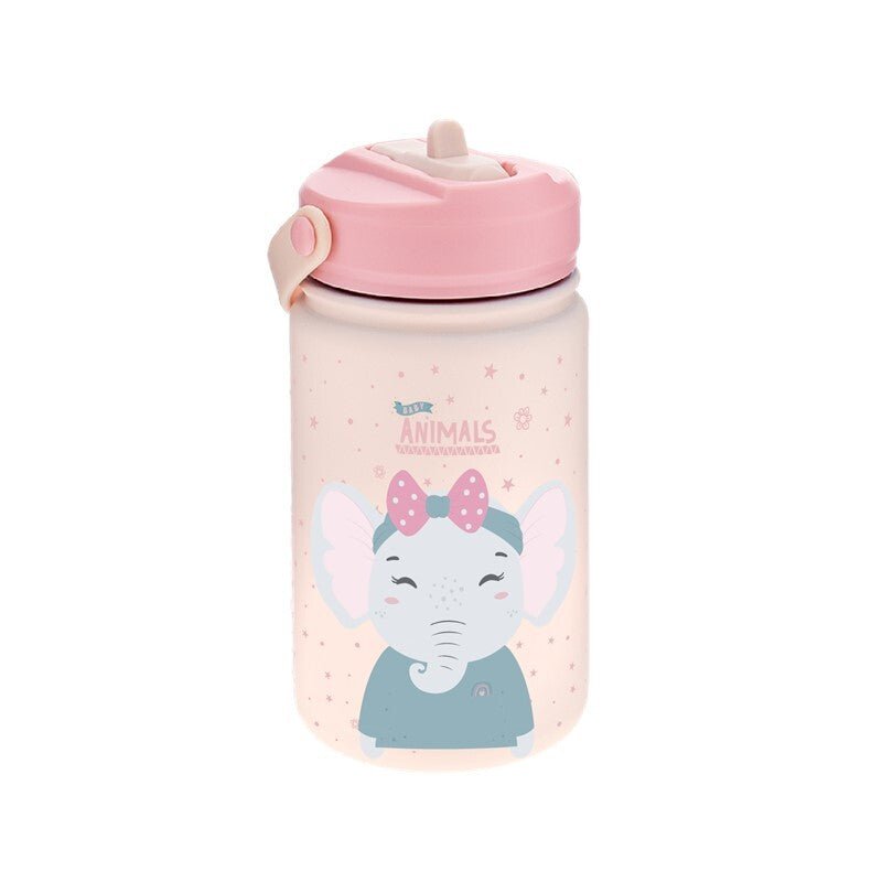 Garrafa térmica 330ml Aurea kids - Elefante - Papelaria Encantada