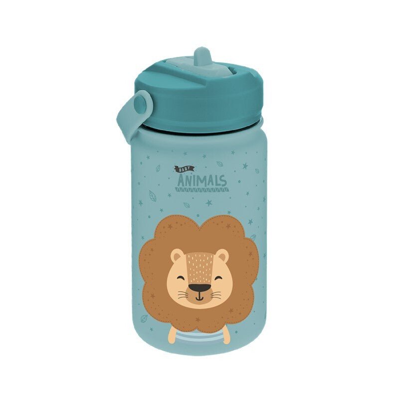 Garrafa térmica 330ml Aurea kids - Leão - Papelaria Encantada