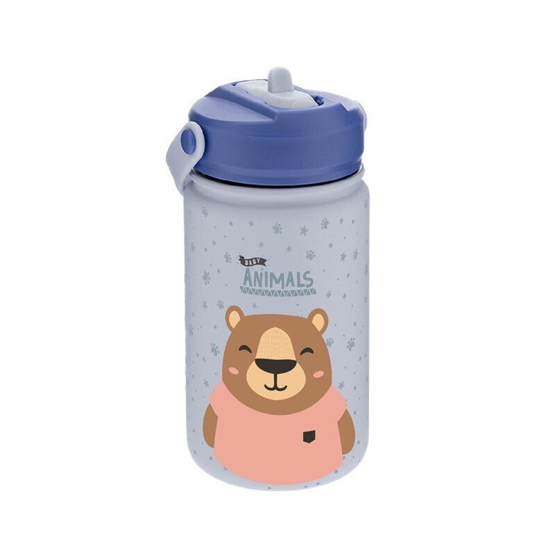 Garrafa térmica 330ml Aurea kids - Urso - Papelaria Encantada