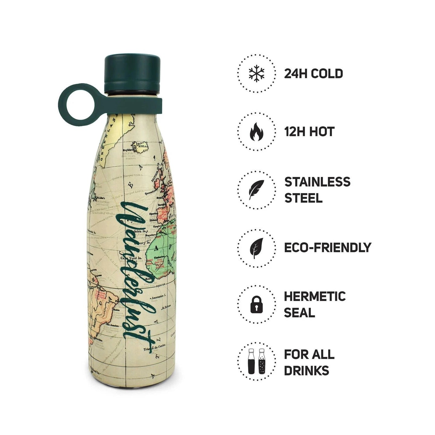Garrafa Térmica 500 Ml Travel Legami - Papelaria Encantada