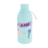 Garrafa térmica 500ML K-Pop - Mint - Papelaria Encantada