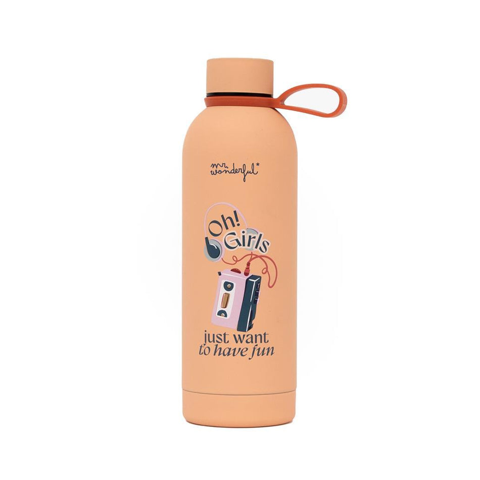 Garrafa Térmica 500ml - Oh! Girls just want to have fun - Mr. Wonderful - Papelaria Encantada