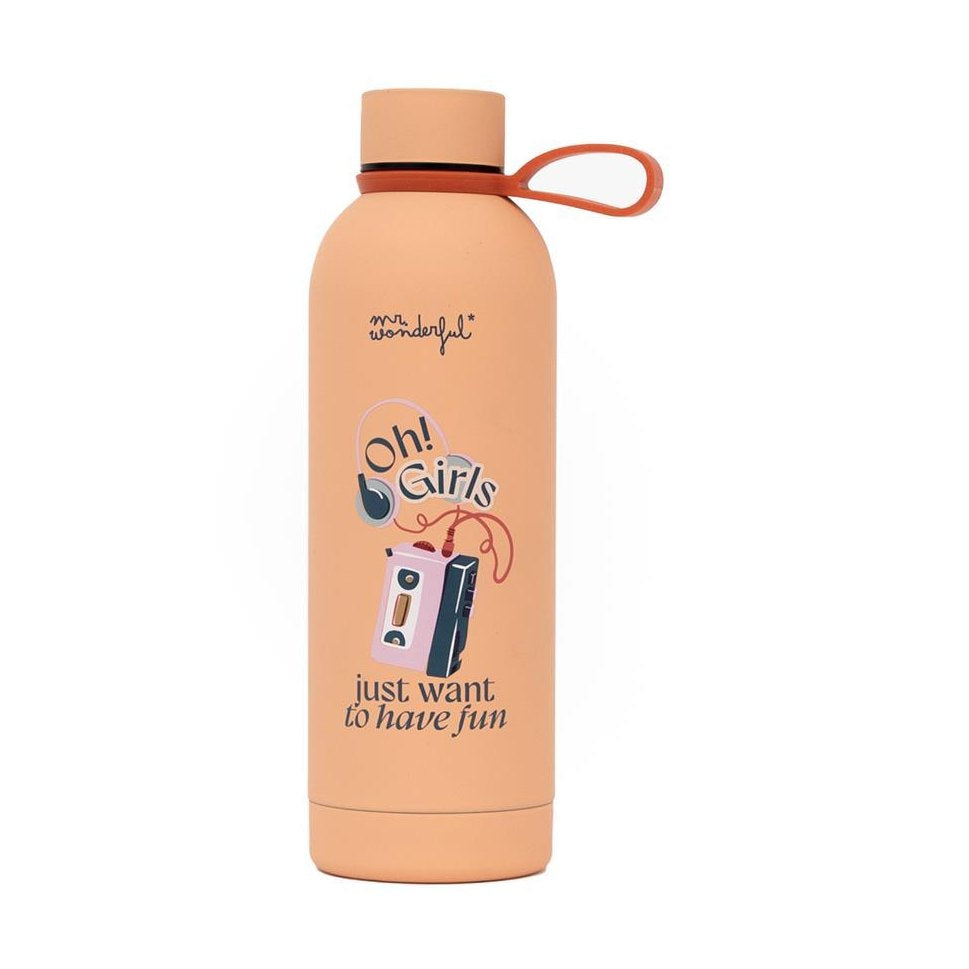 Garrafa Térmica 500ml - Oh! Girls just want to have fun - Mr. Wonderful - Papelaria Encantada