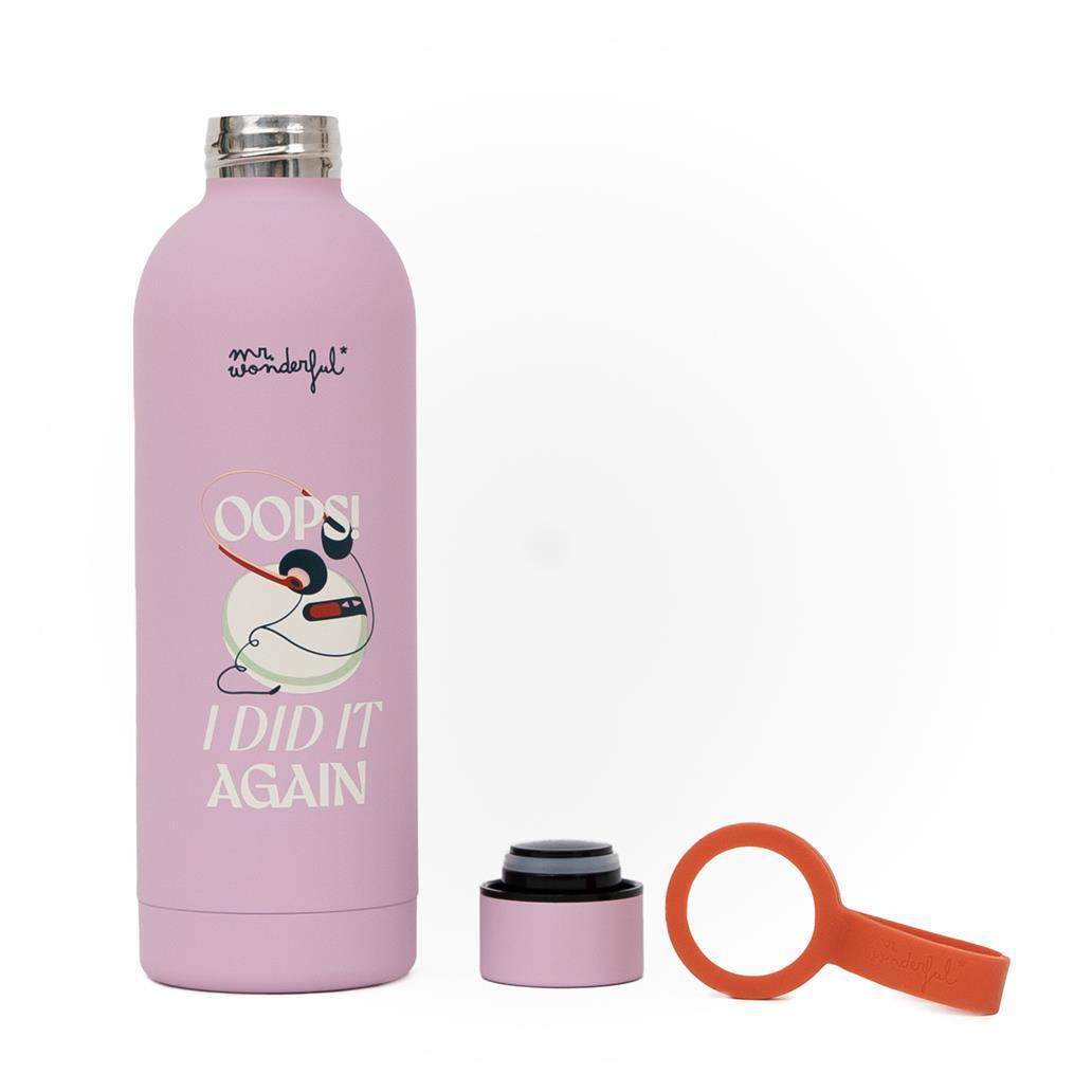 Garrafa Térmica 500ml - Oops! I did it again - Mr. Wonderful - Papelaria Encantada
