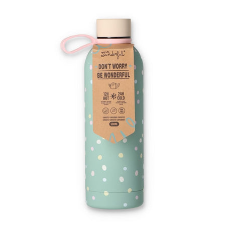 Garrafa Térmica 500ml - Polka Dots - Papelaria Encantada